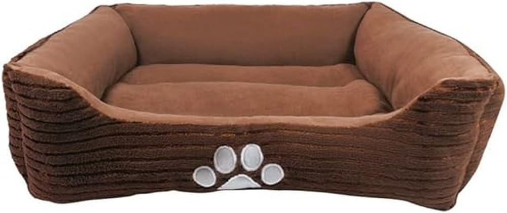 Happycare Textiles - Cama para perro rectangular larga para mascotas con...