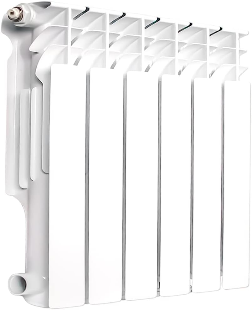 AB Radiador de pared con 6 paneles, radiador de agua caliente de aluminio...