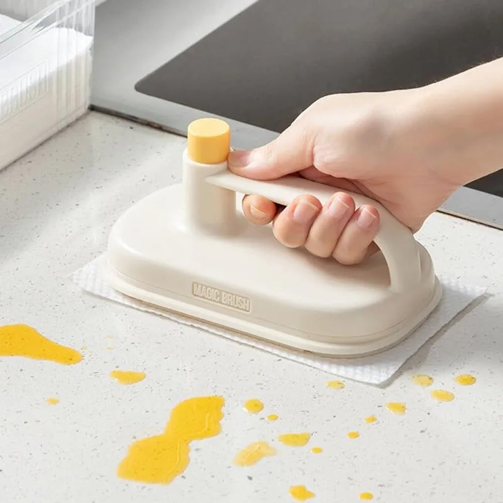 Cepillo mágico desechable que protege las manos para cocina, baño, estufa,