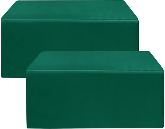 HolidayIdeas Manteles ajustables de color verde  72 x 30 pulgadas  Paquete de 2...