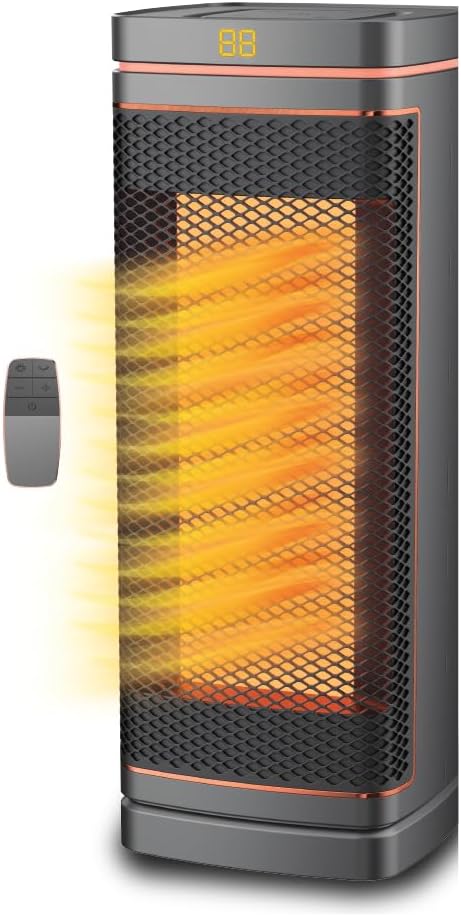 Ontel Handy Heater - Calentador de espacio de torre con núcleo de cobre (1500...