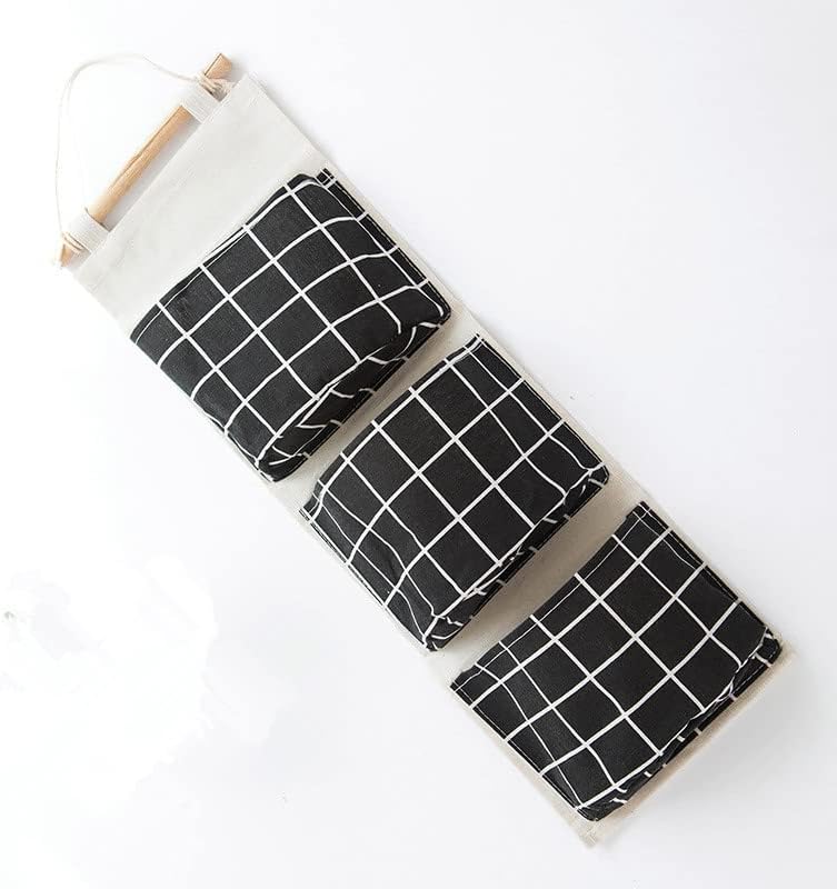 3 piezas de algodón y lino impermeable, bolsa de almacenamiento de moda, bolsa...