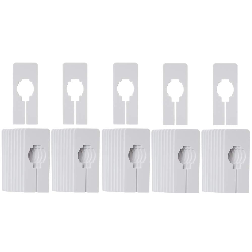 NAHANCO QSDWBLANK50, Divisores rectangulares blancos de tamaño de ropa, en...