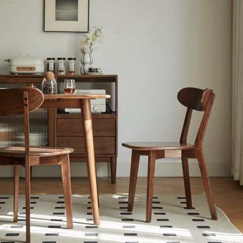 Sillas de comedor de madera de roble macizo, sillas modernas de cocina y