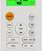 Mando a Distancia de Repuesto para Midea MUE-18HRFN1-QRD0 MUE-24HRFN1-QRD0...