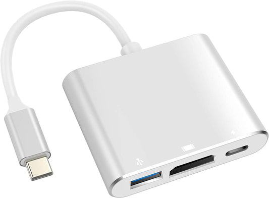 Battony Adaptador USB C a HDMI - Convertidor AV multipuerto 4K para MacBook...