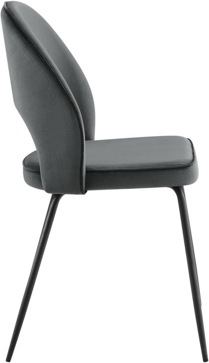 Modway Silla de comedor Nico Performance, color negro y gris