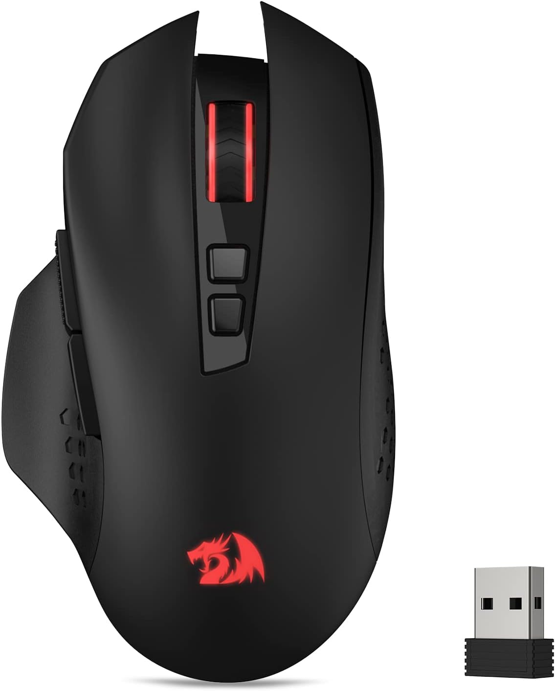 Redragon M656 Gainer - Mouse inalámbrico para juegos, 4000 DPI 2.4Ghz Gamer...