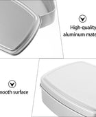 3 piezas de soporte de jabón de viaje de aluminio, caja de lata vacía a prueba...