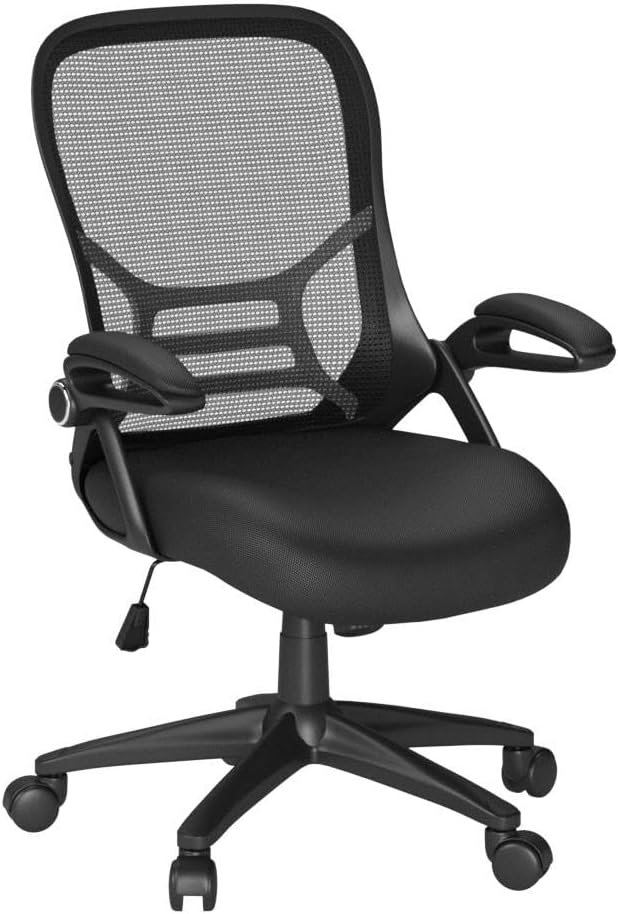 Silla de oficina ergonómica de malla giratoria para computadora, cómoda, brazos...