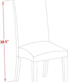BAP1T05 Parsons Juego de 2 sillas acolchadas de tela de lino gris para comedor,