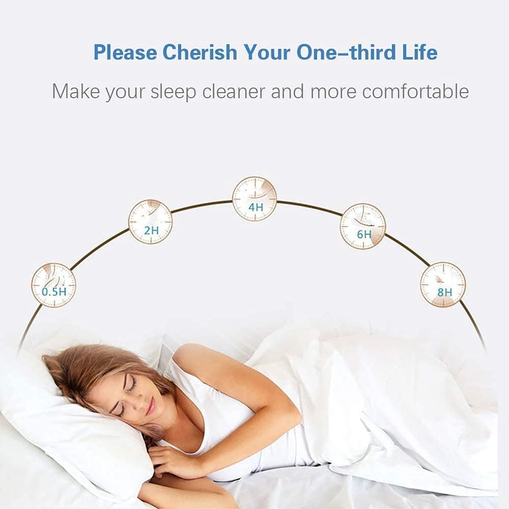 White Queen Fitted Sheet Only Deep Pocket for 18-21 inch Thick Mattress That