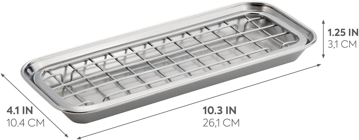InterDesign Gia charola para jabón para lavabo de cocina - Diseño de escurrido...