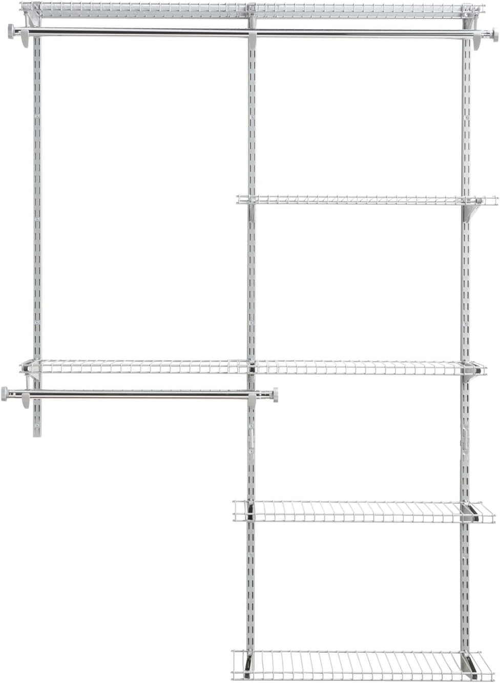 Rubbermaid Configurations - Kit de armario de lujo color titanio, 4 a 8 pies,...