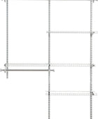 Rubbermaid Configurations - Kit de armario de lujo color titanio, 4 a 8 pies,...