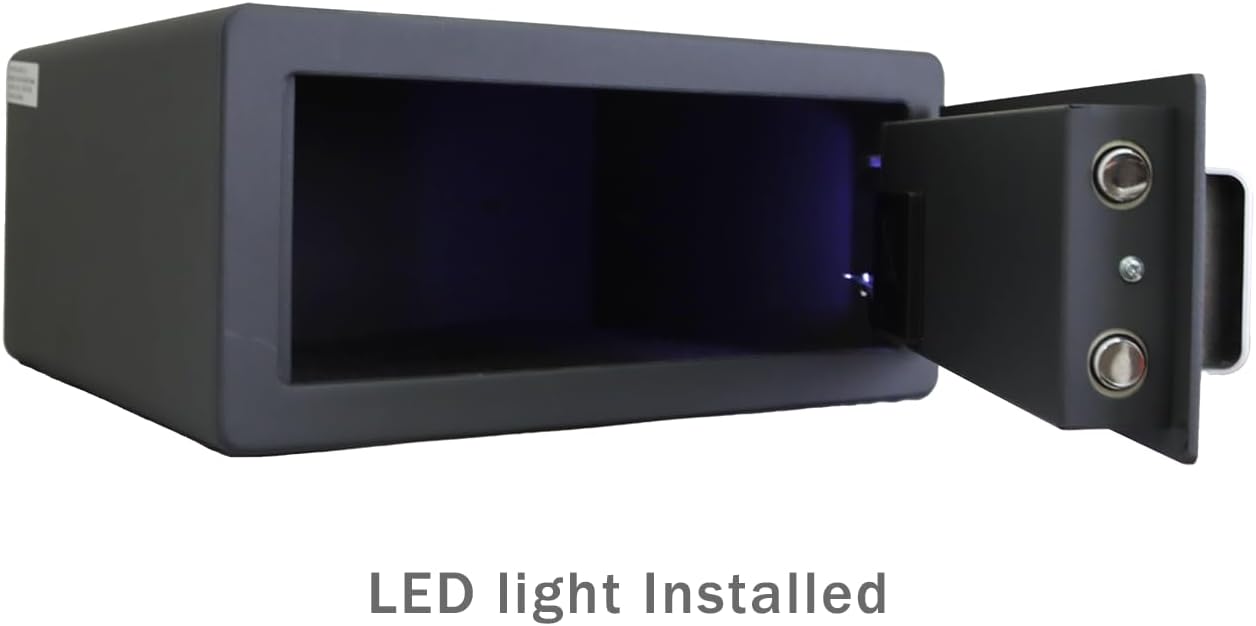 Protex H4-2043ZH-BLACK - Caja fuerte personal con apertura de 3 vías Llave de...