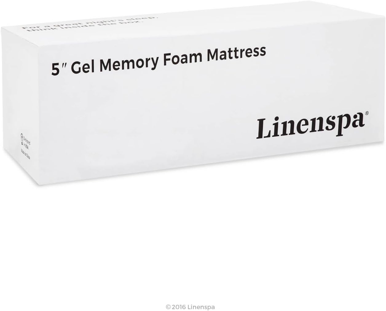 Linenspa - Colchón de espuma viscoelástica de gel de 5 pulgadas