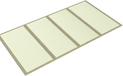 Alfombrilla de tatami japonés, césped natural (sin teñir), colchón plegable de