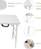 Mesa plegable de plástico portátil de 4 pies6 pies8 pies, mesa de comedor de...