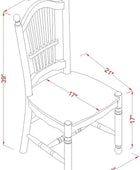 East West Furniture DOC-LWH-W Dover - Sillas de comedor de madera con respaldo...