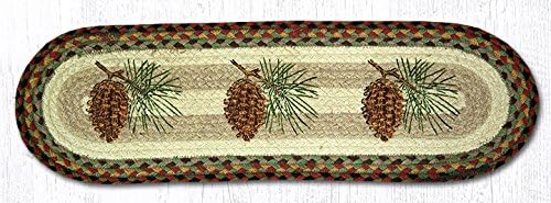 Earth Rugs Peldaños trenzados ovalados de 8.25 x 27 pulgadas (juego de 13)