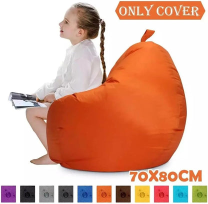 Lazy BeanBag Funda para sofá sin relleno, 420D, Oxford, impermeable, puf, puff