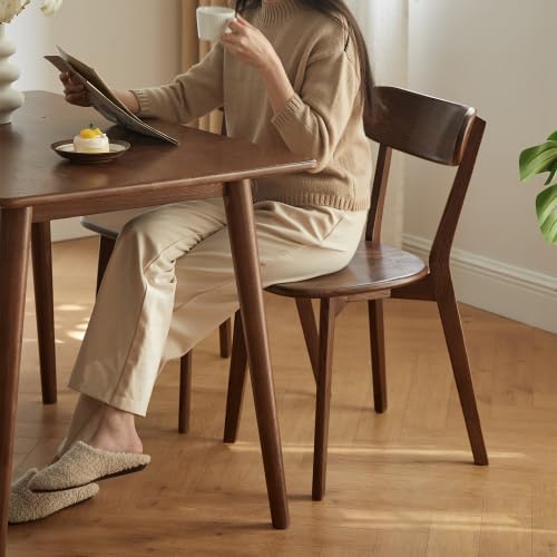 Sillas de comedor de madera de roble macizo, sillas modernas de cocina y