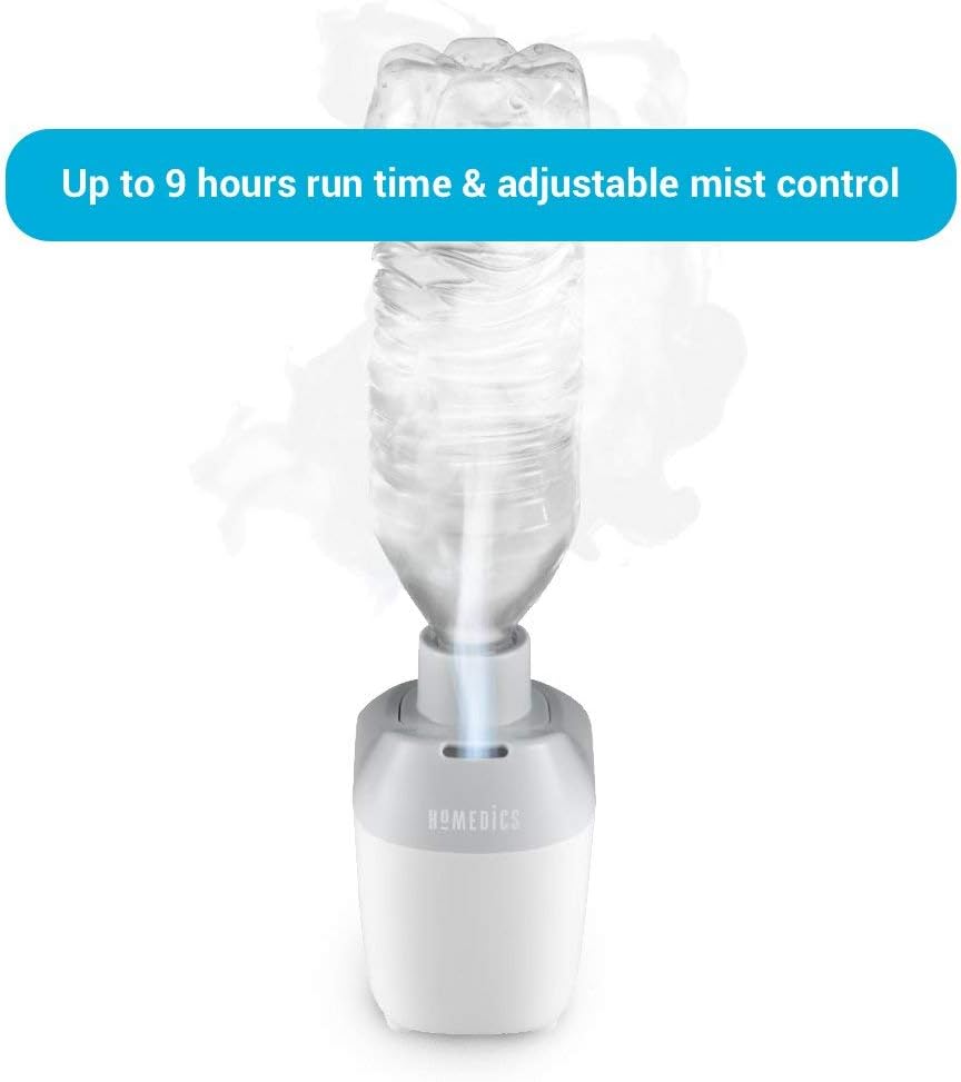 Homedics Humidificador portátil ultrasónico  Humidificadores de aire pequeños...