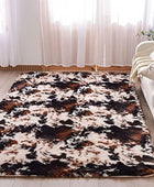 Meeting Story Alfombra con estampado de vaca, alfombra de piel de vaca...