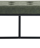 Green Bench, banco de comedor moderno de 39 pulgadas de largo, banco de entrada
