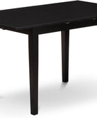 NONI3-BLK-C Juego de mesa de comedor moderno de 3 piezas que contiene una mesa