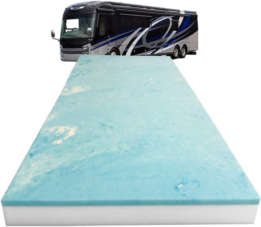 Foamma Reemplazo de colchón de espuma viscoelástica de gel Visco de 2 x 28 x 75