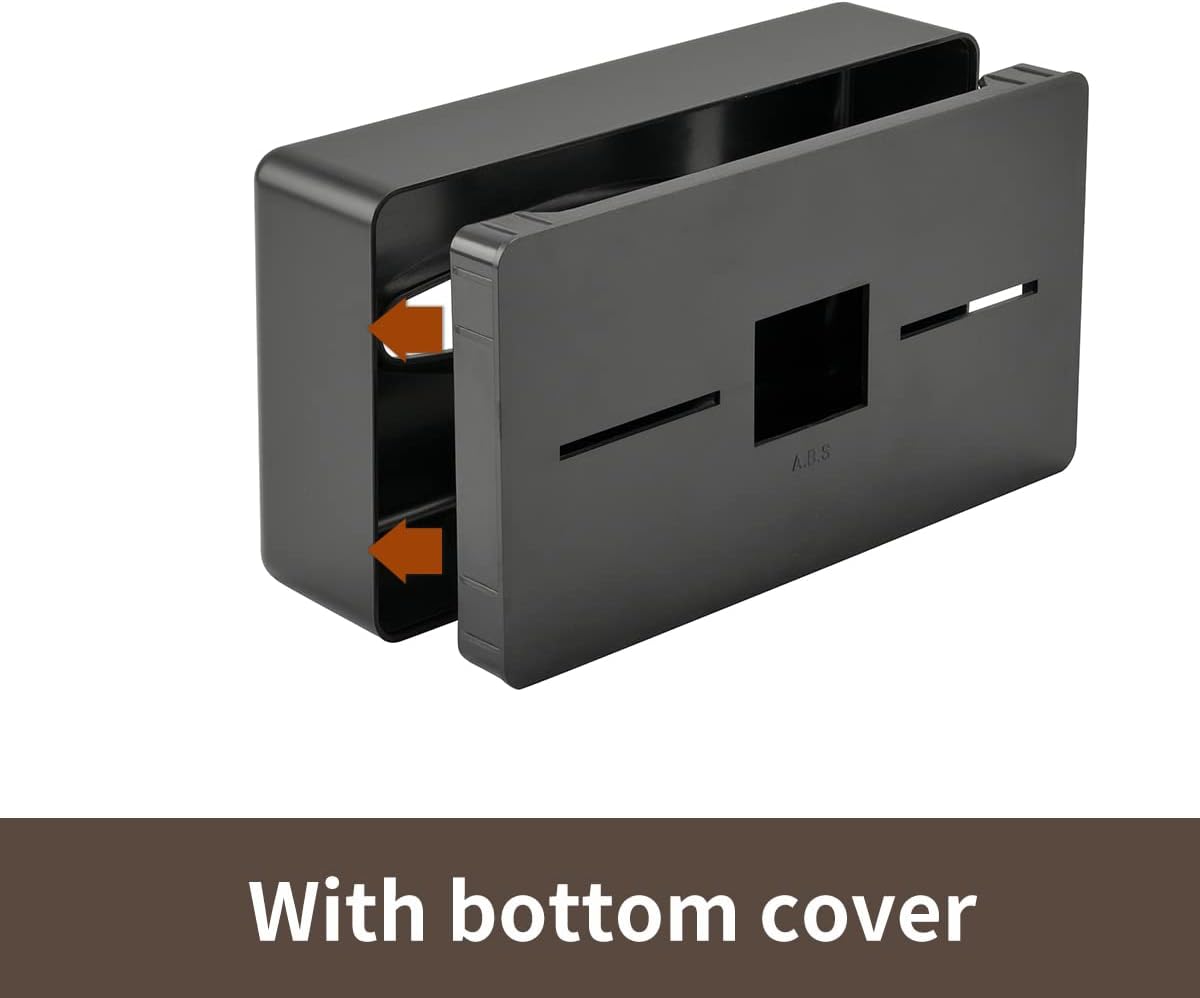 Funda para caja de pañuelos, dispensador rectangular negro montado en la pared,...
