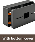 Funda para caja de pañuelos, dispensador rectangular negro montado en la pared,...