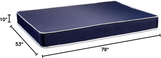 Greaton, Colchón de vinilo enrollado de espuma de doble cara, firmeza media, de