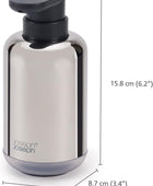 Joseph Joseph Dispensador de jabón, acero inoxidable, talla única