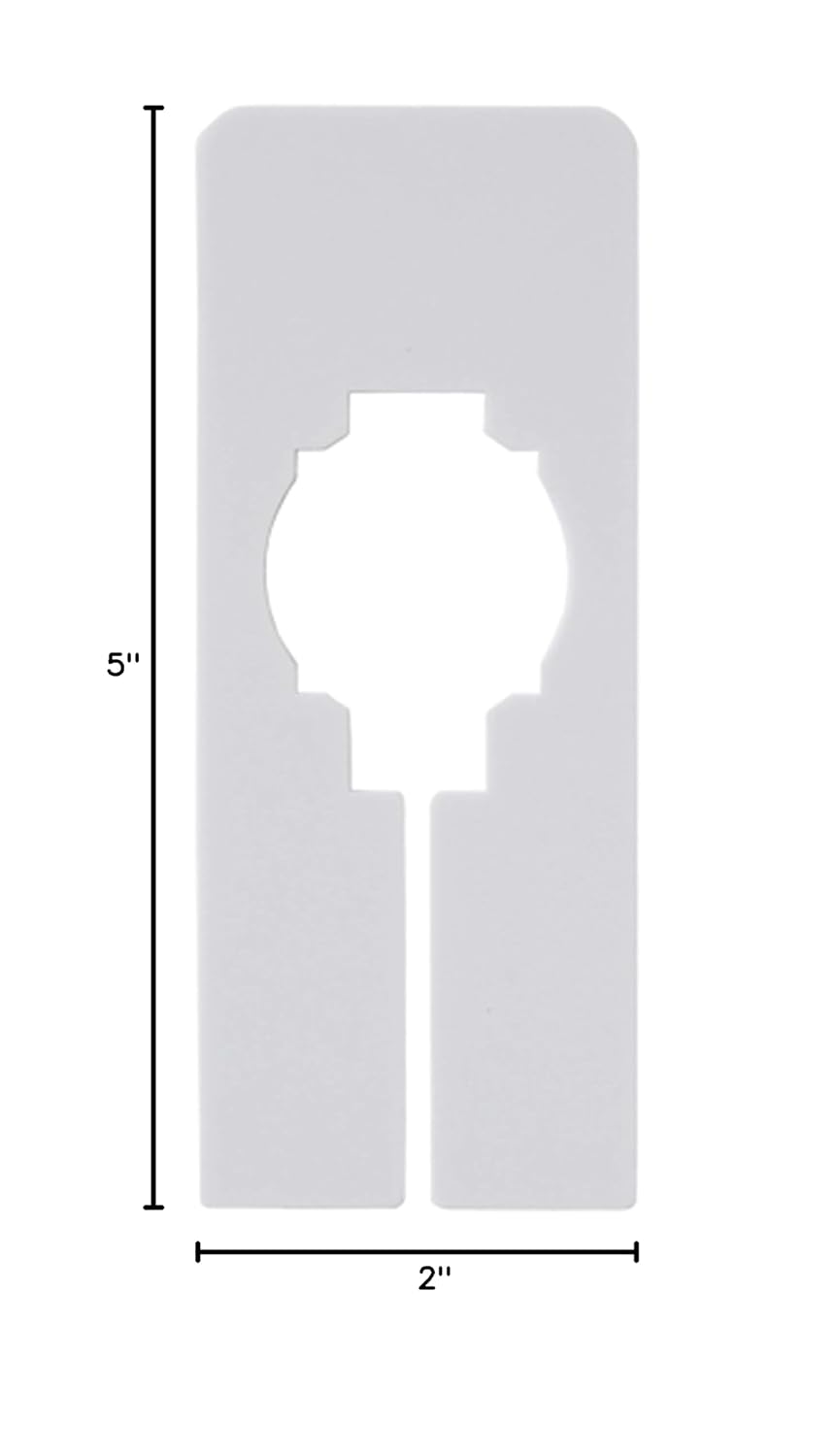 NAHANCO QSDWBLANK50, Divisores rectangulares blancos de tamaño de ropa, en...
