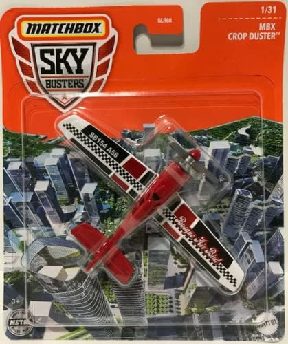 DieCast Matchbox Sky Busters MBX Crop Duster 131 (rojo)