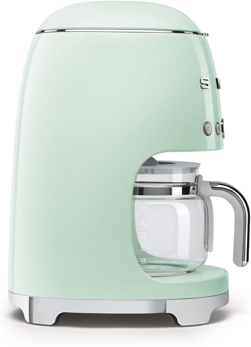 Smeg 1950's - Cafetera programable de 10 tazas, estilo retro