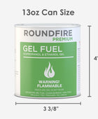 ROUNDFIRE Paquete de 24 latas de combustible de gel para cuenco de fuego,...