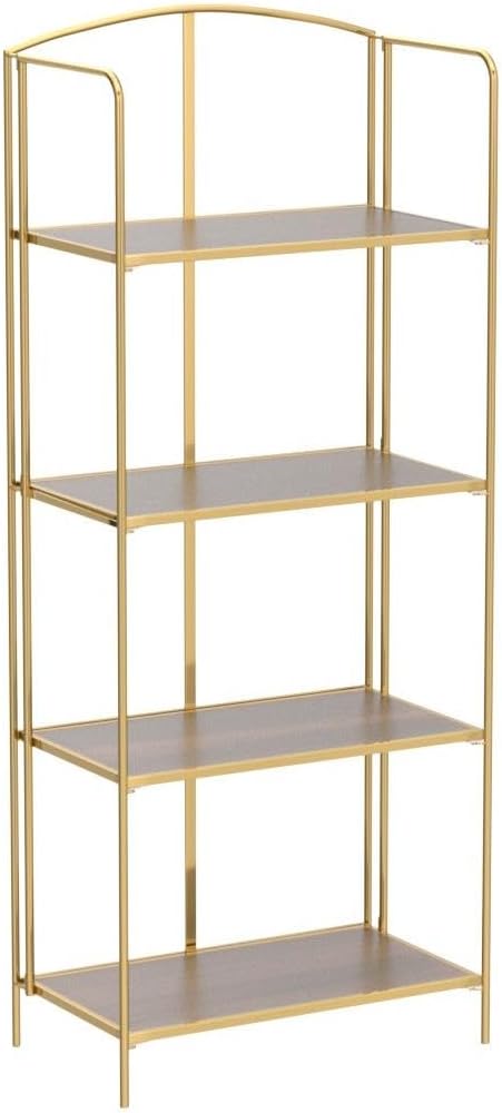Crofy Estantería plegable sin montaje para sala de estar, estante plegable...