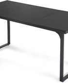 Mesa de comedor de madera para 6 personas, mesa Kichen rectangular moderna de