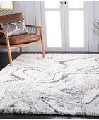 SAFAVIEH Colección Fontana Shag FNT848A - Alfombra moderna abstracta que no...