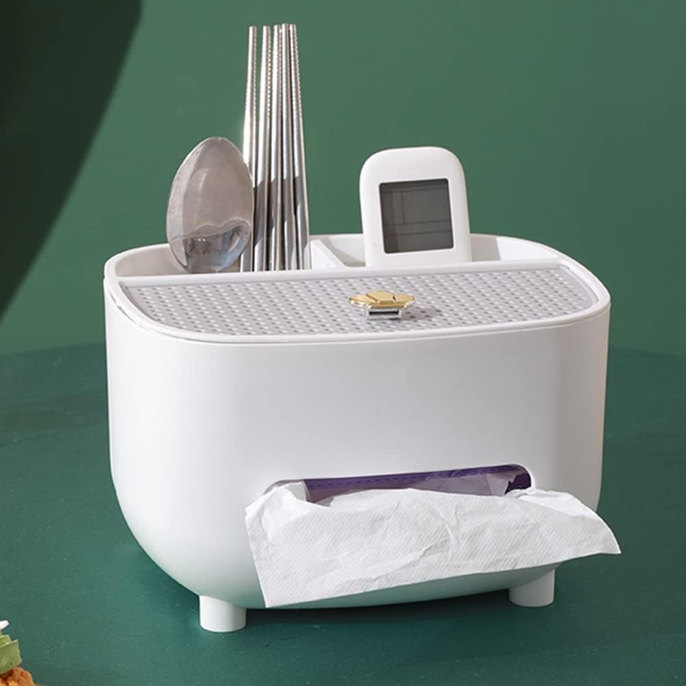 Ochine Caja de pañuelos con almacenamiento, funda para caja de pañuelos...