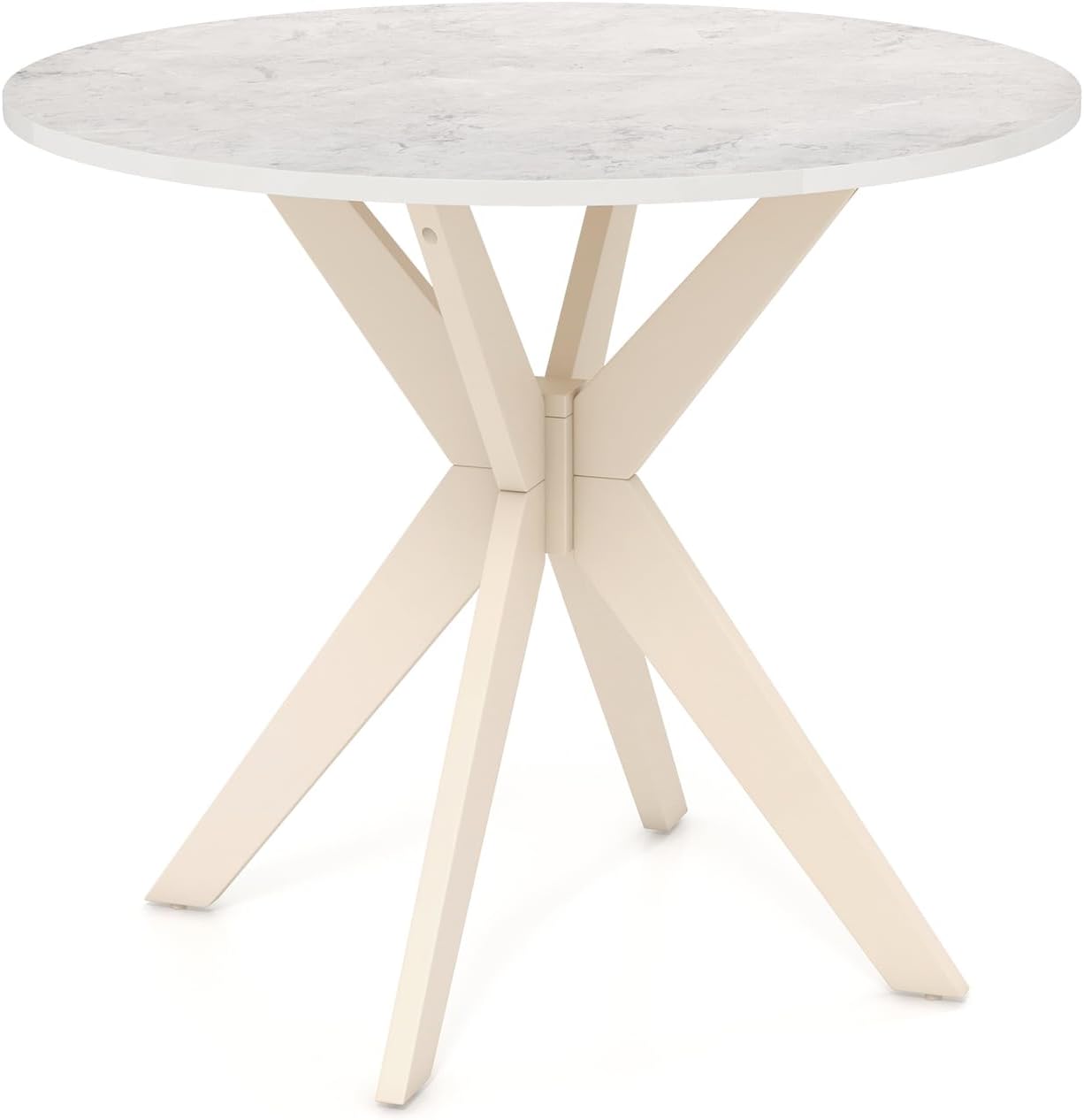 Giantex Mesa de comedor redonda de madera de 36 pulgadas, mesa de cocina de...