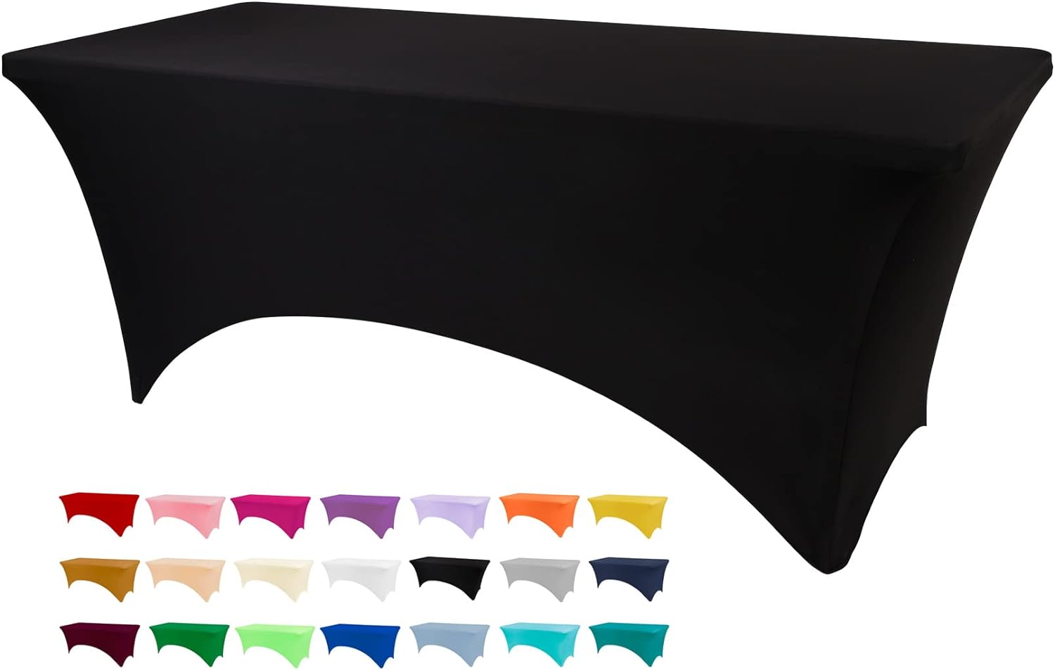 Mantel ajustable para mesas rectangulares, manteles para fiestas, bodas,...