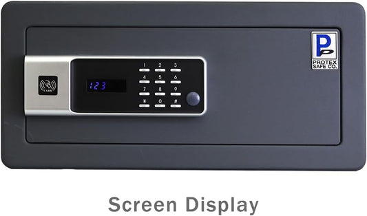 Protex H4-2043ZH-BLACK - Caja fuerte personal con apertura de 3 vías Llave de...