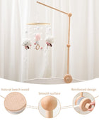 HBM - Brazo móvil de madera para cuna, colgador móvil para cuna, decoración de...