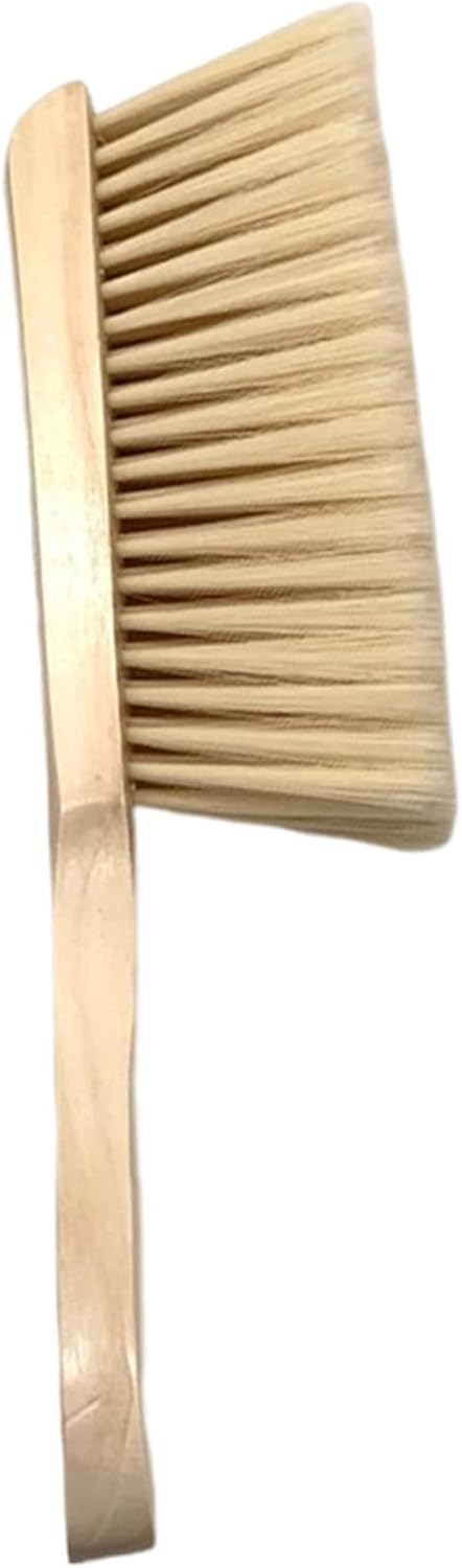 Cepillo de limpieza de escoba de mano con mango de madera de cerdas suaves para