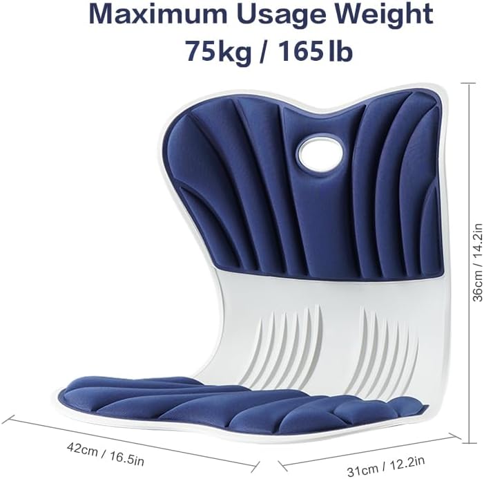 Soporte lumbar para silla, cojín ergonómico de apoyo lumbar para silla de...
